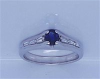 Ringe Guerretta Gioielli Dame in Weißgold Zaffiro 0.42 Ct ZFR-0.42-15 - ZFR-0.42-15